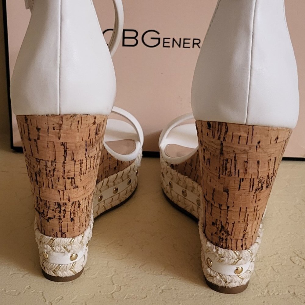 BCBGeneration women's Narida Espadrille Ankle Strap Wedge Sandals Size: 10 NIB - Picture 4 of 11